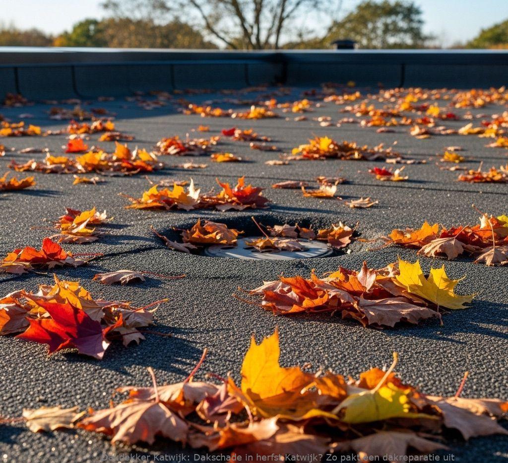 Dakschade In Herfst Katwijk